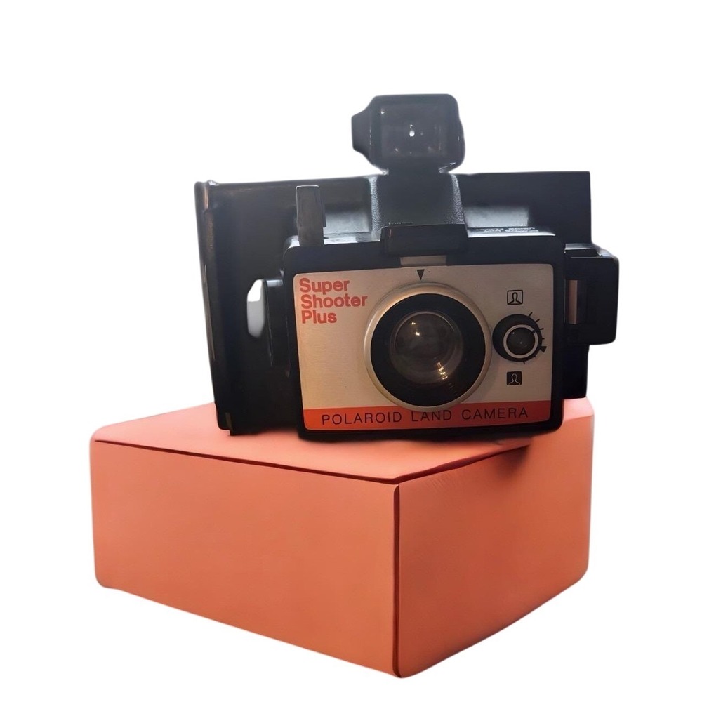 Polaroid Super Shooter Plus‎ Land Camera Vintage Instant Film Black Rigid Body